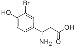 3-AMINO-3-(3-BROMO-4-HYDROXY-PHENYL)-PROPIONIC ACID Struktur