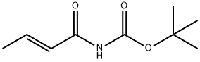 Carbamic acid, [(2E)-1-oxo-2-butenyl]-, 1,1-dimethylethyl ester (9CI) Struktur