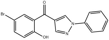 (5-BROMO-2-HYDROXY-PHENYL)-(1-PHENYL-1H& Struktur