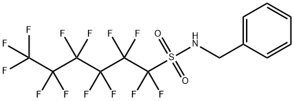 N-benzyl-1,1,2,2,3,3,4,4,5,5,6,6,6-tridecafluoro-hexane-1-sulfonamide Struktur