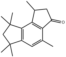 1,6,7,8-tetrahydro-1,4,6,6,8,8-hexamethyl-as-indacen-3(2H)-one Struktur