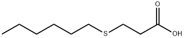 3-(hexylthio)propionic acid Struktur