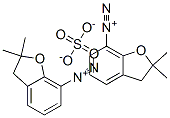 bis[2,3-dihydro-2,2-dimethyl-7-benzofurandiazonium] sulphate Struktur