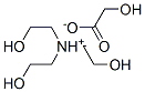 tris(2-hydroxyethyl)ammonium hydroxyacetate Struktur