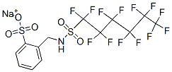 sodium [[[(tridecafluorohexyl)sulphonyl]amino]methyl]benzenesulphonate Struktur