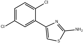 4-(2,5-Dichloro-phenyl)- thiazol-2-ylamine  Struktur