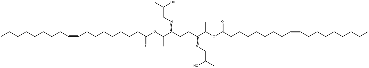 1,2-ethanediylbis[[(2-hydroxypropyl)imino](1-methyl-2,1-ethanediyl)] dioleate Struktur