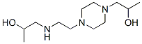 4-[2-[(2-hydroxypropyl)amino]ethyl]-alpha-methylpiperazine-1-ethanol Struktur