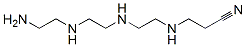 3-[[2-[[2-[(2-aminoethyl)amino]ethyl]amino]ethyl]amino]propiononitrile Struktur