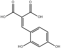 Propanedioic acid, [(2,4-dihydroxyphenyl)methylene]- (9CI) Struktur