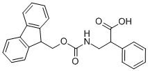 (±)-3-(fmoc-amino)-2-phenylpropionic acid Struktur