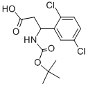 3-TERT-BUTOXYCARBONYLAMINO-3-(2,5-DICHLORO-PHENYL)-PROPIONIC ACID Struktur