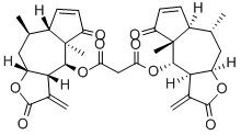 bis(helenalinyl)malonate Struktur