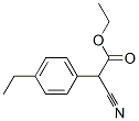 Benzeneacetic acid, alpha-cyano-4-ethyl-, ethyl ester (9CI) Struktur