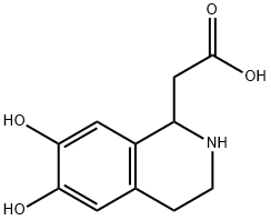 1-Isoquinolineacetic acid, 1,2,3,4-tetrahydro-6,7-dihydroxy- (9CI) Struktur