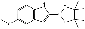 5-METHOXY-1H-INDOLE-2-BORONIC ACID PINACOL ESTER Struktur