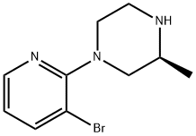 (S)-1-(3-bromopyridin-2-yl)-3-methylpiperazine Struktur