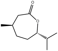 (4R-trans)-7-isopropyl-4-methyloxepan-2-one Struktur