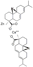 Resin acids and Rosin acids, calcium zinc salts Struktur