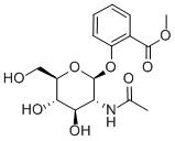 (2'-METHOXYCARBONYL) PHENYL-2-ACETAMIDO-2-DEOXY-BETA-D-GLUCOPYRANOSIDE Struktur