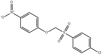 1-chloro-4-[(4-nitrophenoxy)methylsulfonyl]benzene Struktur