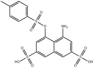 4-amino-5-(tosyloxy)naphthalene-2,7-disulfonic acid Struktur