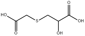 3-(carboxymethylsulfanyl)-2-hydroxy-propanoic acid Struktur