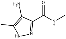 1H-Pyrazole-3-carboxamide,  4-amino-N,5-dimethyl- Struktur