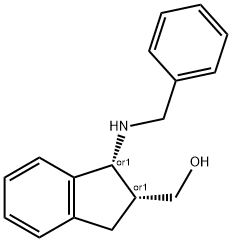 (CIS-1-BENZYLAMINO-INDAN-2-YL)-METHANOL Struktur