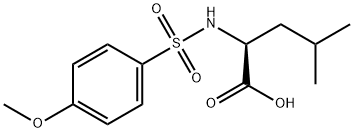 2-{[(4-METHOXYPHENYL)SULFONYL]AMINO}-4-METHYLPENTANOIC ACID Struktur