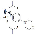 2,5-bis(1-methylethoxy)-4-(morpholino)benzenediazonium tetrafluoroborate Struktur