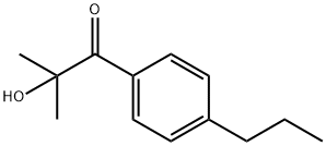 2-hydroxy-2-methyl-4'-propylpropiophenone Struktur