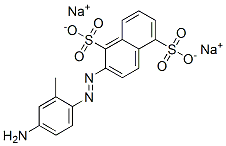 [(4-amino-o-tolyl)azo]naphthalene-1,5-disulphonic acid, sodium salt Struktur