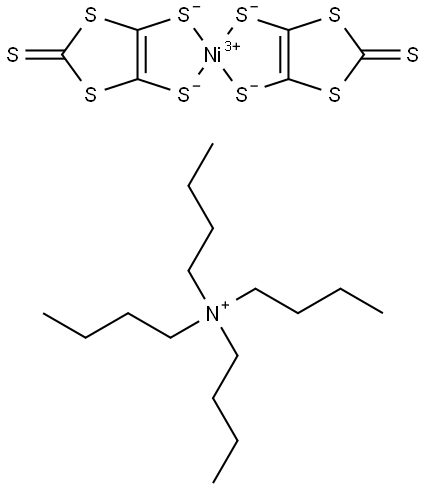 TETRA-N-BUTYLAMMONIUM BIS(1,3-DITHIOLE-2-THIONE-4,5-DITHIOLATO) NICKEL (III) COMPLEX Struktur