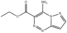 4-Aminopyrazolo[5,1-c][1,2,4]triazine-3-carboxylic acid ethyl ester Struktur