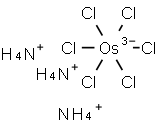 triammonium hexachloroosmate(3-) Struktur