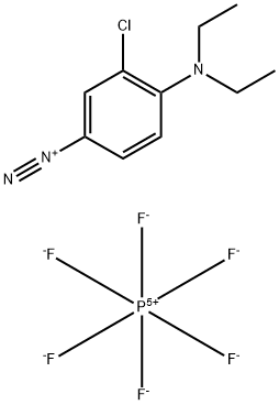 3-chloro-4-(diethylamino)benzenediazonium hexafluorophosphate Struktur