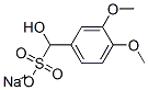 sodium alpha-hydroxy-3,4-dimethoxytoluene-alpha-sulphonate Struktur