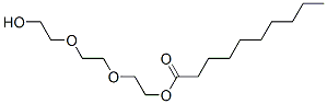 2-[2-(2-hydroxyethoxy)ethoxy]ethyl decanoate Struktur