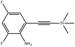 2,4-Difluoro-6-((triMethylsilyl)ethynyl)aniline Struktur