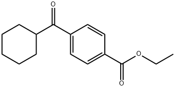 4-CARBOETHOXYPHENYL CYCLOHEXYL KETONE Struktur