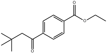 4'-CARBOETHOXY-3,3-DIMETHYLBUTYROPHENONE Struktur