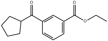 3-CARBOETHOXYPHENYL CYCLOPENTYL KETONE Struktur