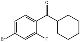 4-BROMO-2-FLUOROPHENYL CYCLOHEXYL KETONE Struktur