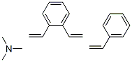 1,2-diethenylbenzene: N,N-dimethylmethanamine: styrene Struktur