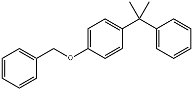 1-benzyloxy-4-(1-methyl-1-phenylethyl)benzene Struktur