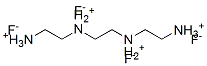 N,N'-bis(2-ammonioethyl)ethane-1,2-diammonium tetrafluoride Struktur