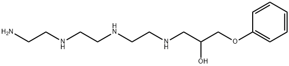 2-Propanol, 1-2-2-(2-aminoethyl)aminoethylaminoethylamino-3-phenoxy- Struktur