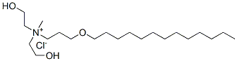 bis(2-hydroxyethyl)methyl-3-(tridecyloxy)propylammonium chloride Struktur