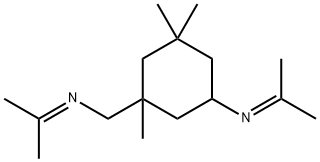 1,3,3-Trimethyl-N-(1-methylethylidene)-5-[(1-methylethylidene)amino]cyclohexanemethanamine Struktur